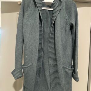 Tahari Women's Ribbed Open Cardigan - Green